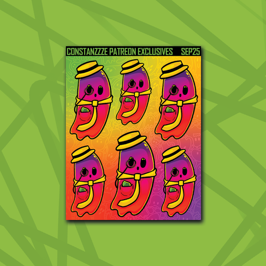 Bright Dapper Boos Tie Ghostie Deco Sheet