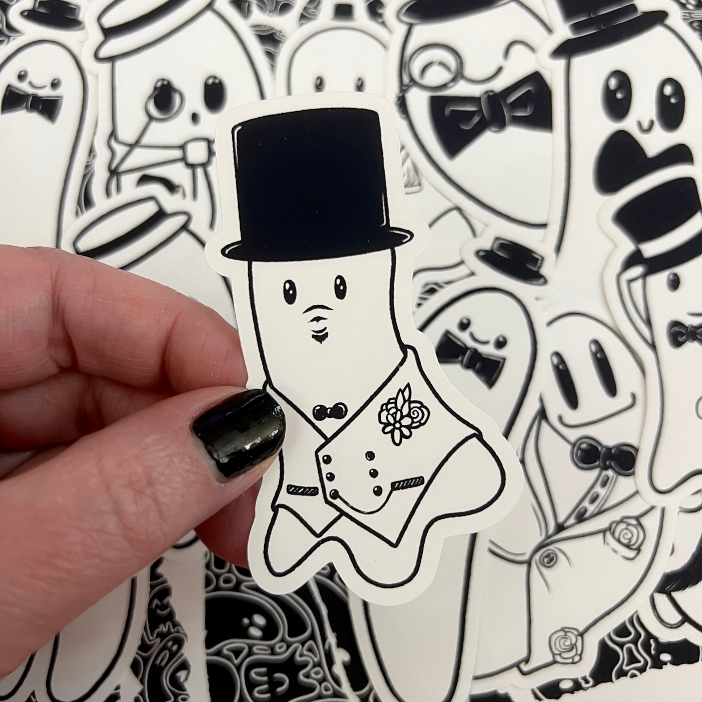 Black and White Dapper Boo Die Cut Bundle
