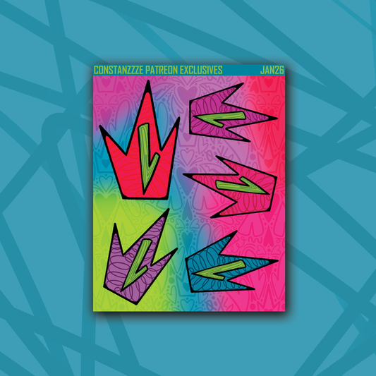 Queen of Hearts Crown Deco Sheet