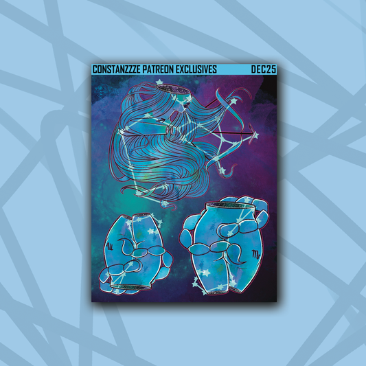 Sagittarius and Scorpio Deco Sheet