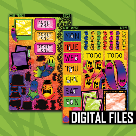 Digital Bright Dapper Boos Journaling Kit