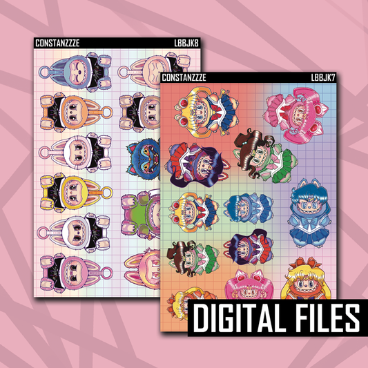 Digital BooBoos Large Deco Sheets