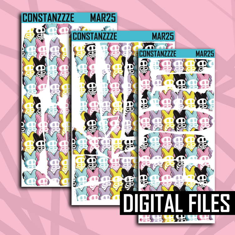 Digital Skele Bunny Layering Bundle
