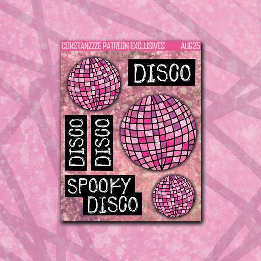 Spooky Disco Ball Deco Sheet