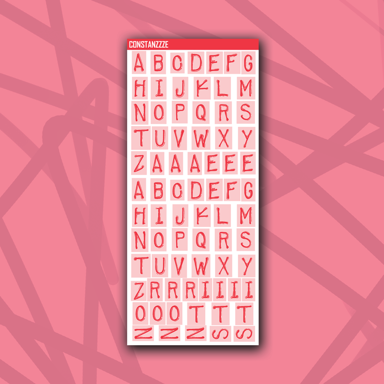 Eye Heart U Label Letters