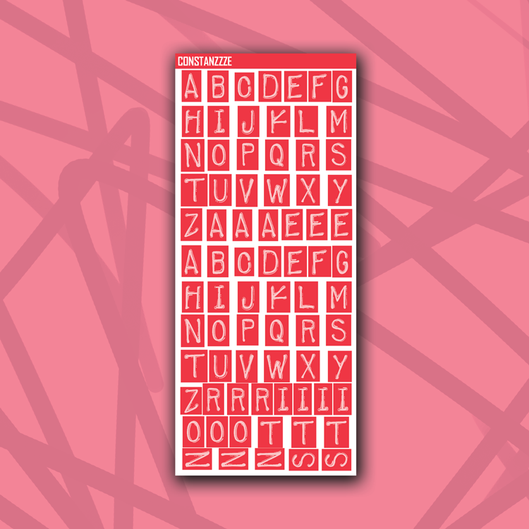 Eye Heart U Label Letters
