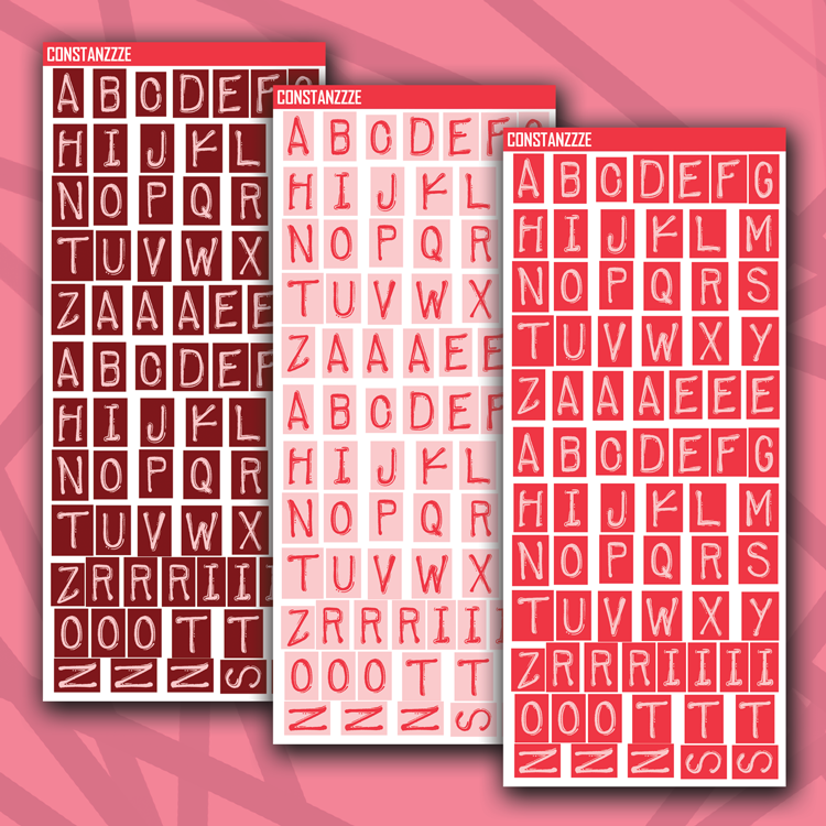 Eye Heart U Label Letters
