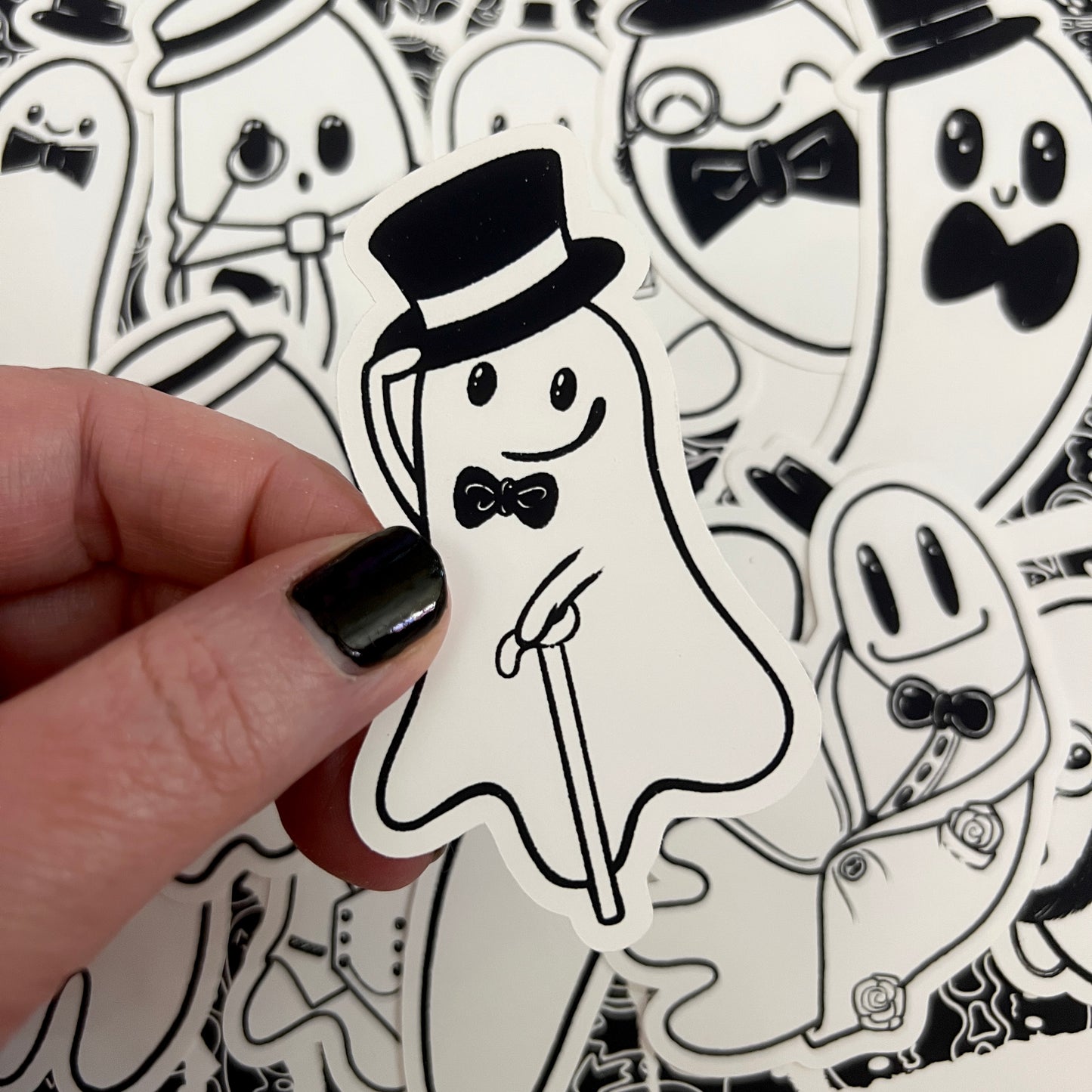 Black and White Dapper Boo Die Cut Bundle