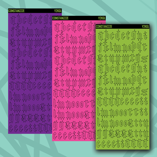 Y2K Gothic Letters