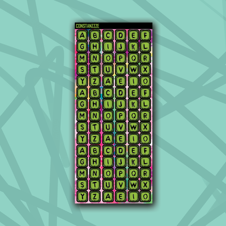 Y2K Bead Letters