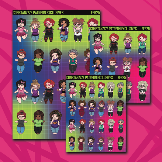 February Chibi Higher Sheet Bundle