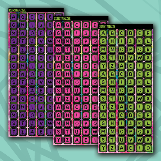 Y2K Bead Letters