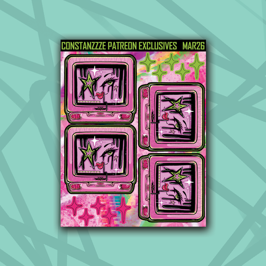 Y2K Computer Face Deco Sheet
