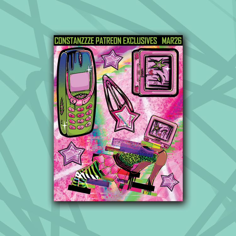 Y2K Mixed Deco Sheet