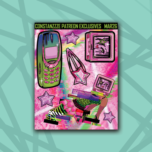 Y2K Mixed Deco Sheet