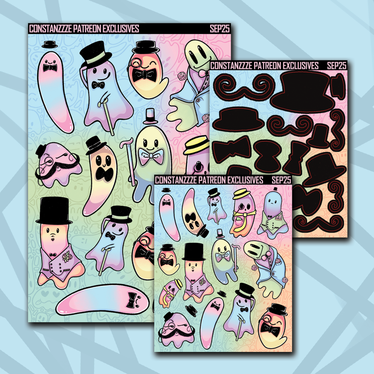 Pastel Dapper Boos Base Deco Sheet Bundle