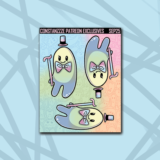 Pastel Dapper Boos Green Ghostie Deco Sheet