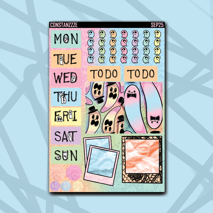 Digital Pastel Dapper Boos Journaling Kit