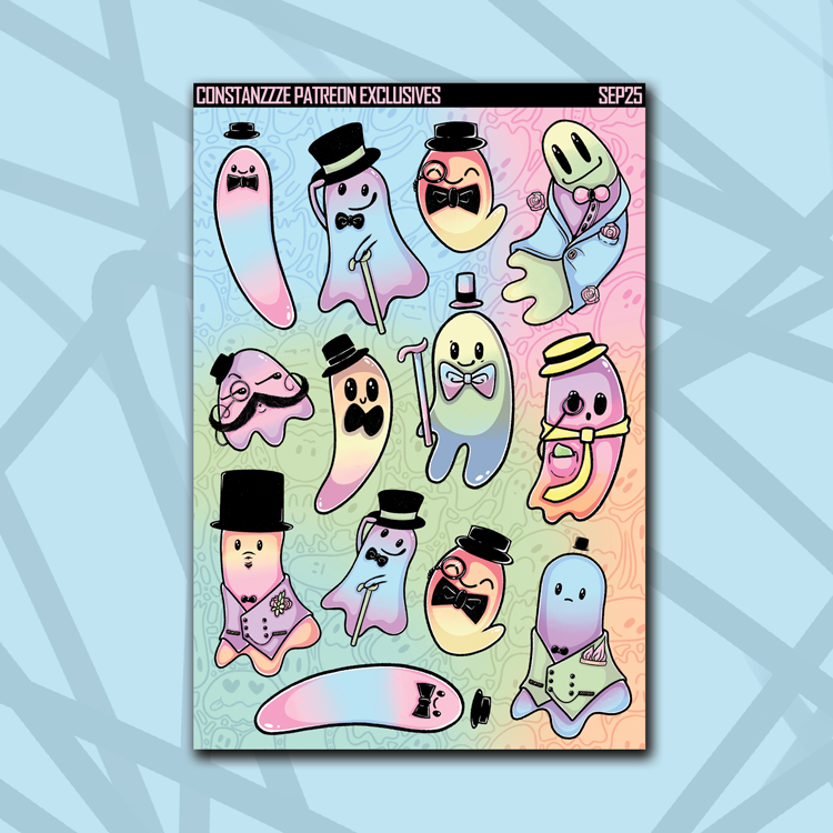 Pastel Dapper Boos Base Deco Sheet Bundle