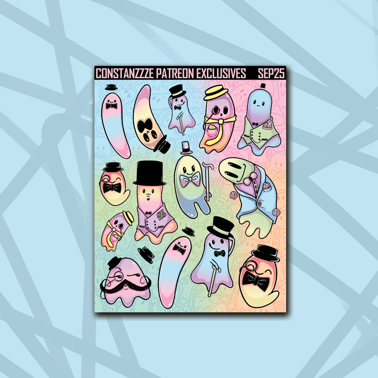 Pastel Dapper Boos Base Deco Sheet Bundle