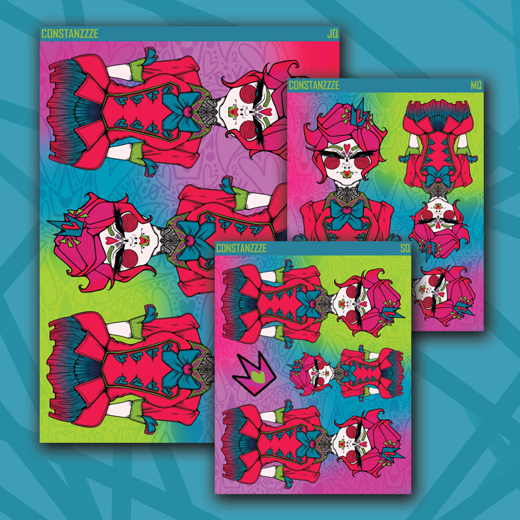 Queen of Hearts Full Body Deco Sheet