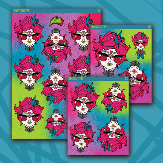 Queen of Hearts Head Deco Sheet