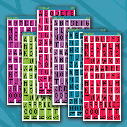 Queen of Hearts Label Letters