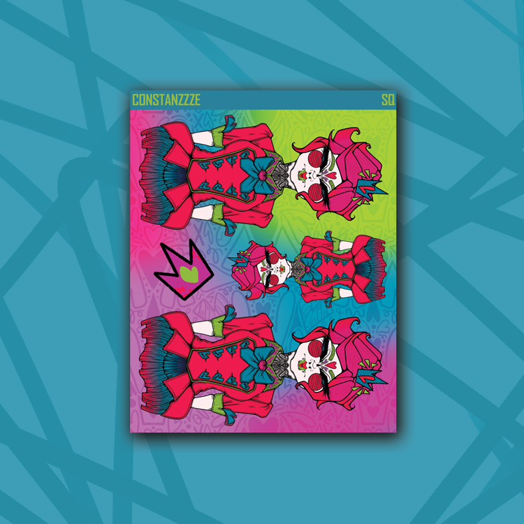 Queen of Hearts Full Body Deco Sheet