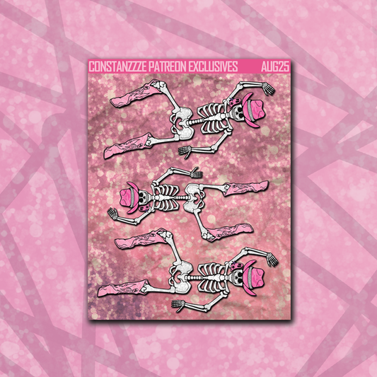 Spooky Disco Skeleton Deco Sheet