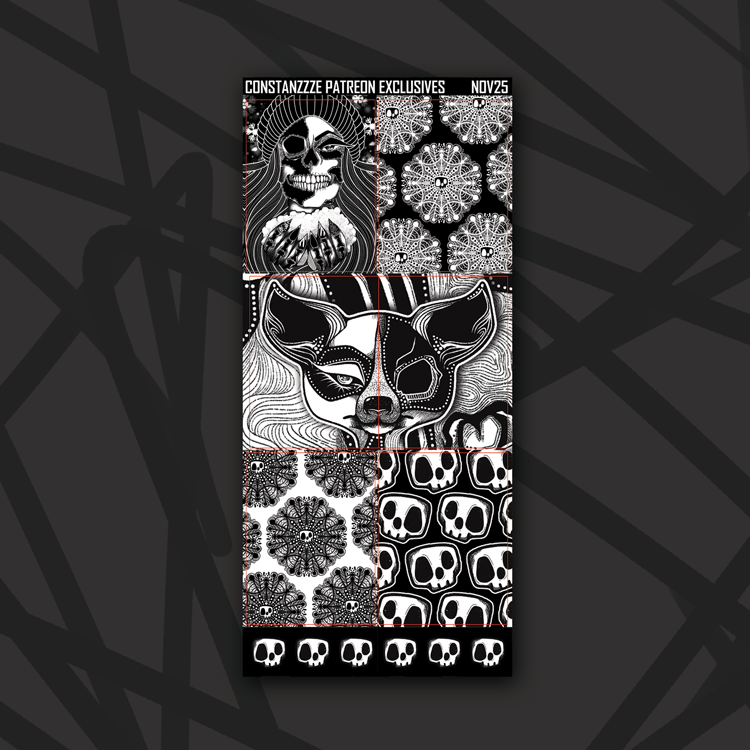 Skull Witch Winter Higher Deco Sheet Bundle