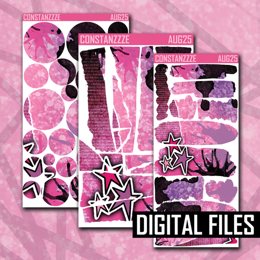 Digital Spooky Disco Pattern Layering Bundle