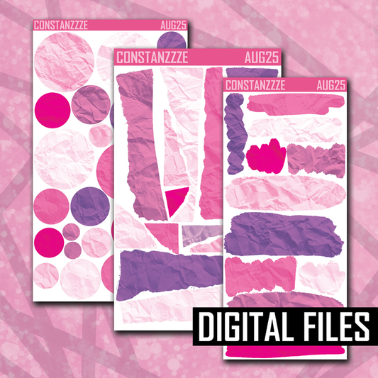 Digital Spooky Disco Bright Paper Layering Bundle