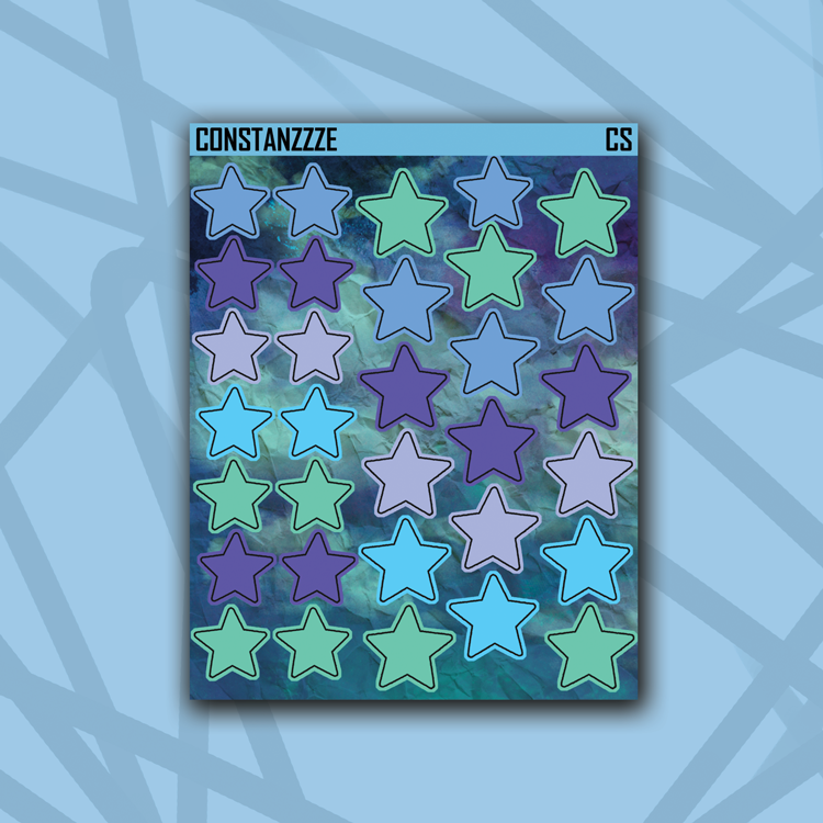 Constellations Stars Sticker Sheet