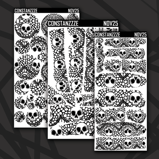 Skull Witch Winter White Lace Layering Bundle