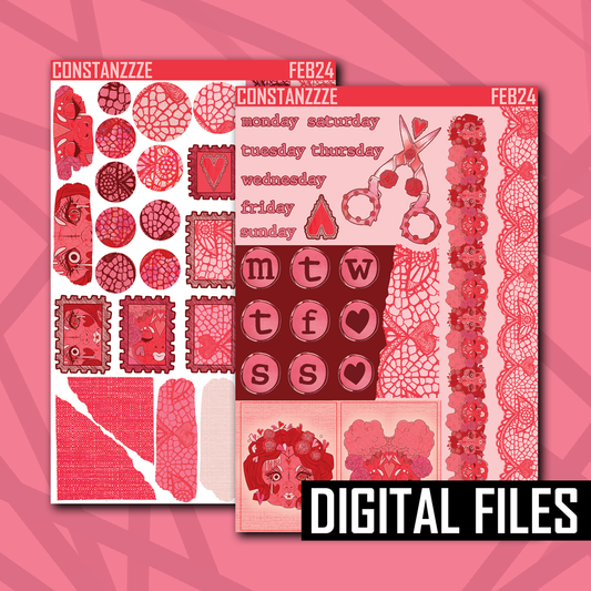 Digital Dollies and Doilies Journaling Kit Addon