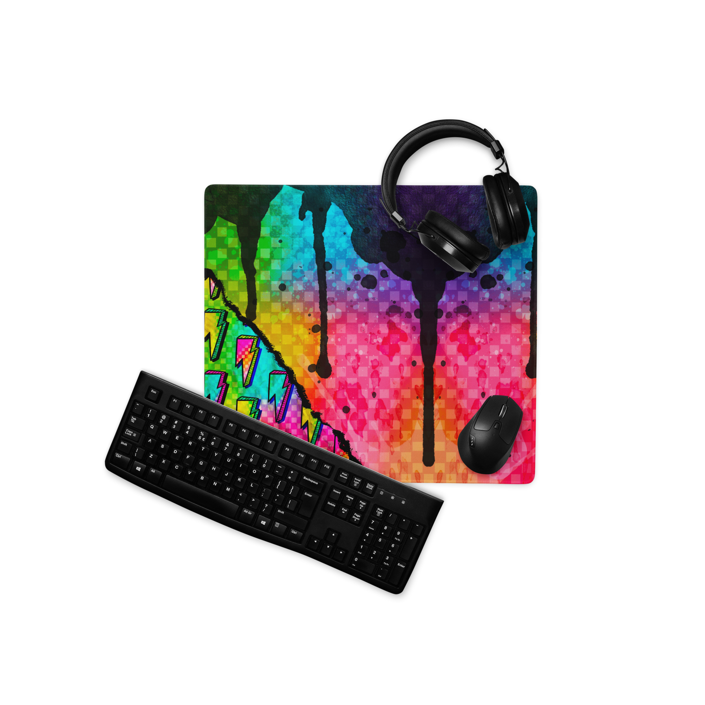 Splatter Rip Desk Mat