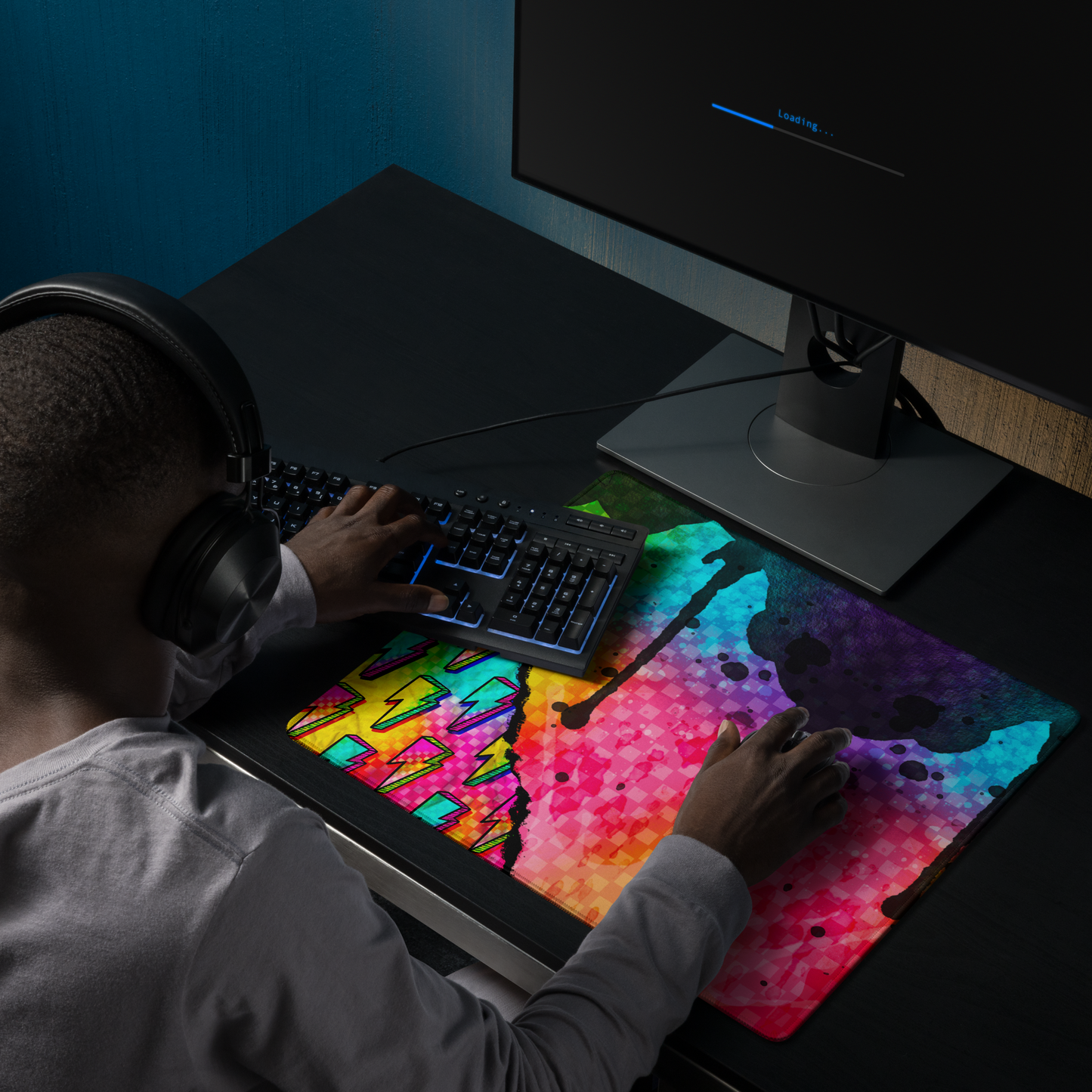 Splatter Rip Desk Mat
