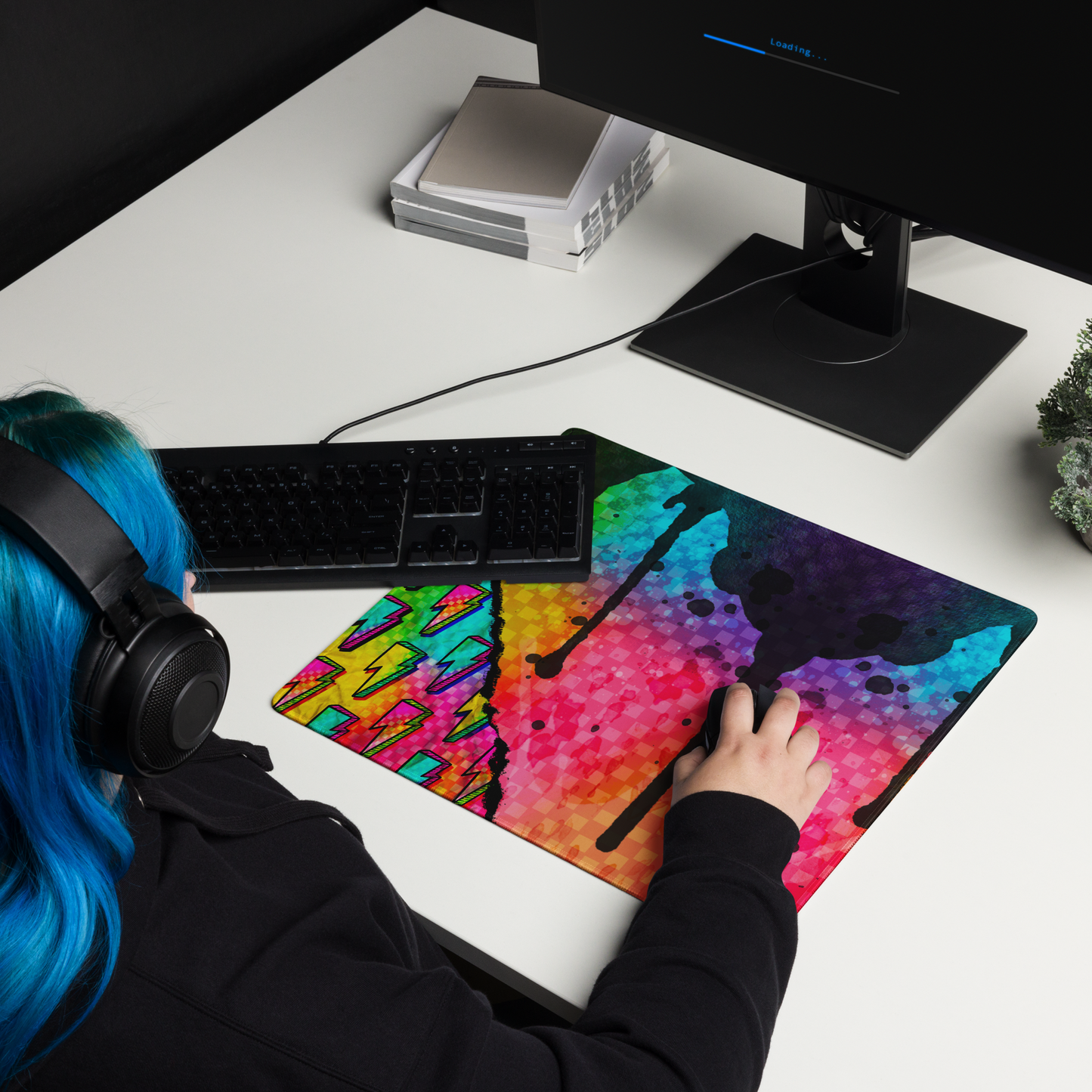 Splatter Rip Desk Mat