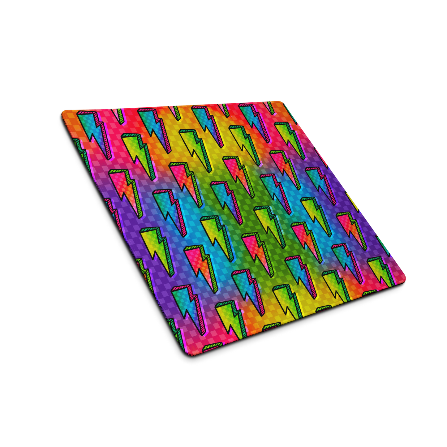 Rainbow Bolts Desk Mat