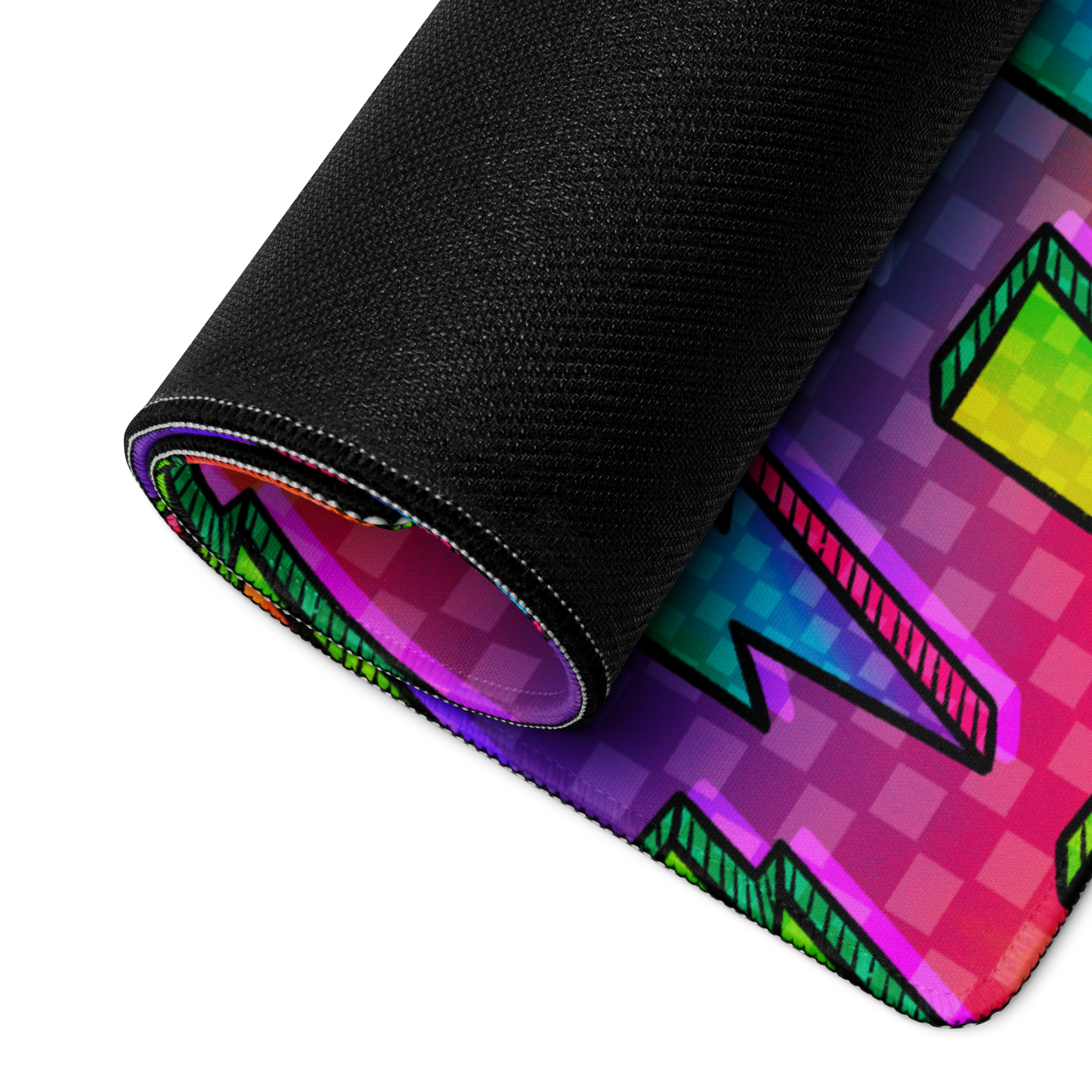 Rainbow Bolts Desk Mat