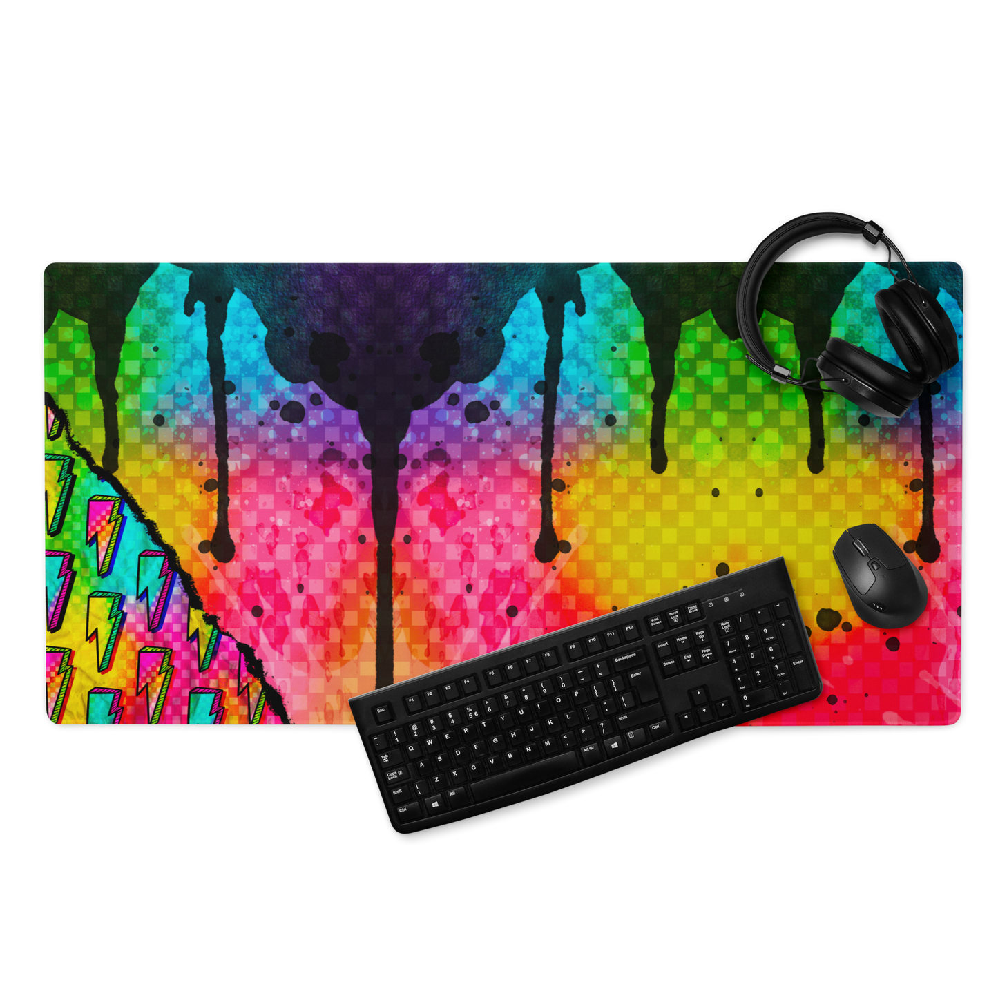 Splatter Rip Desk Mat