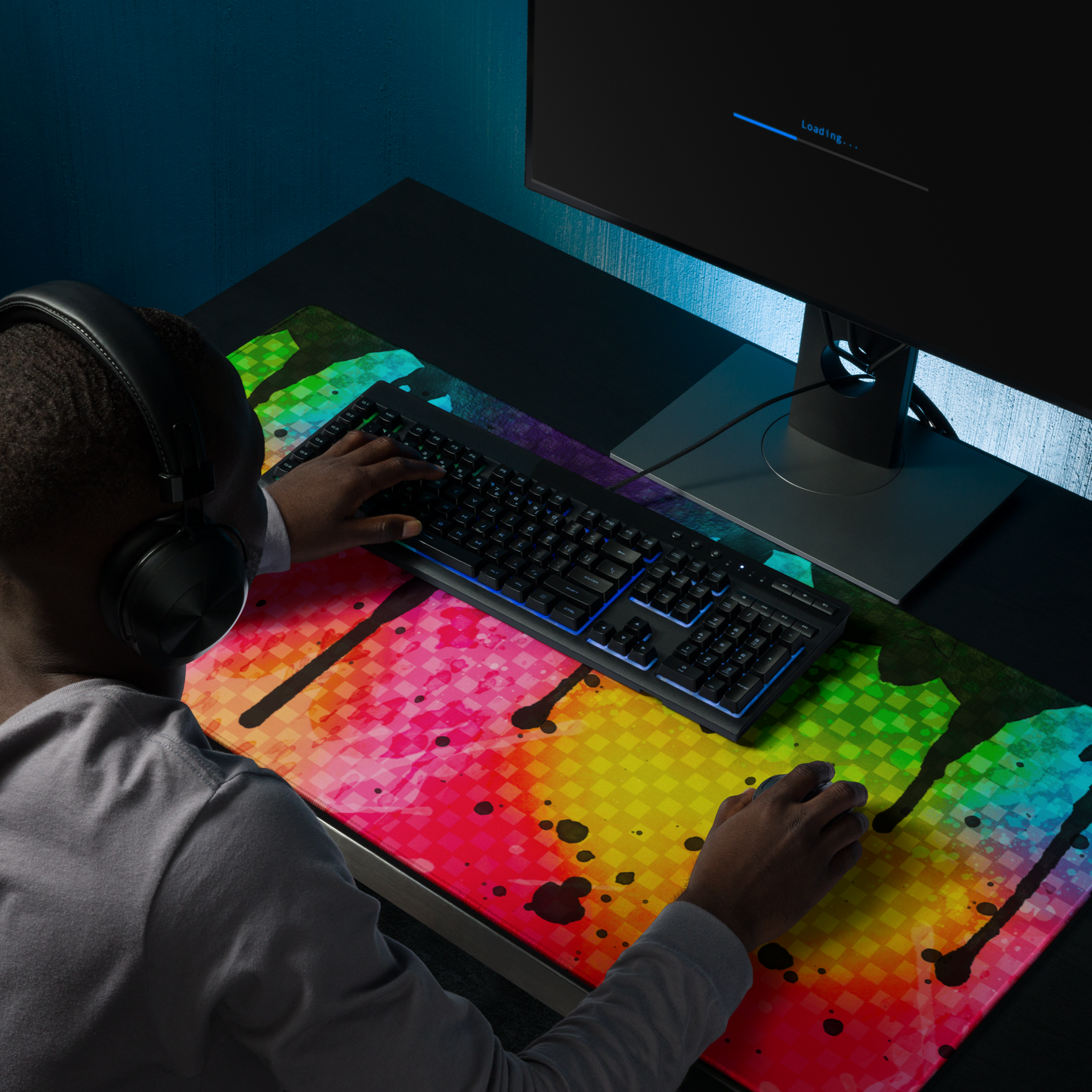 Splatter Rip Desk Mat