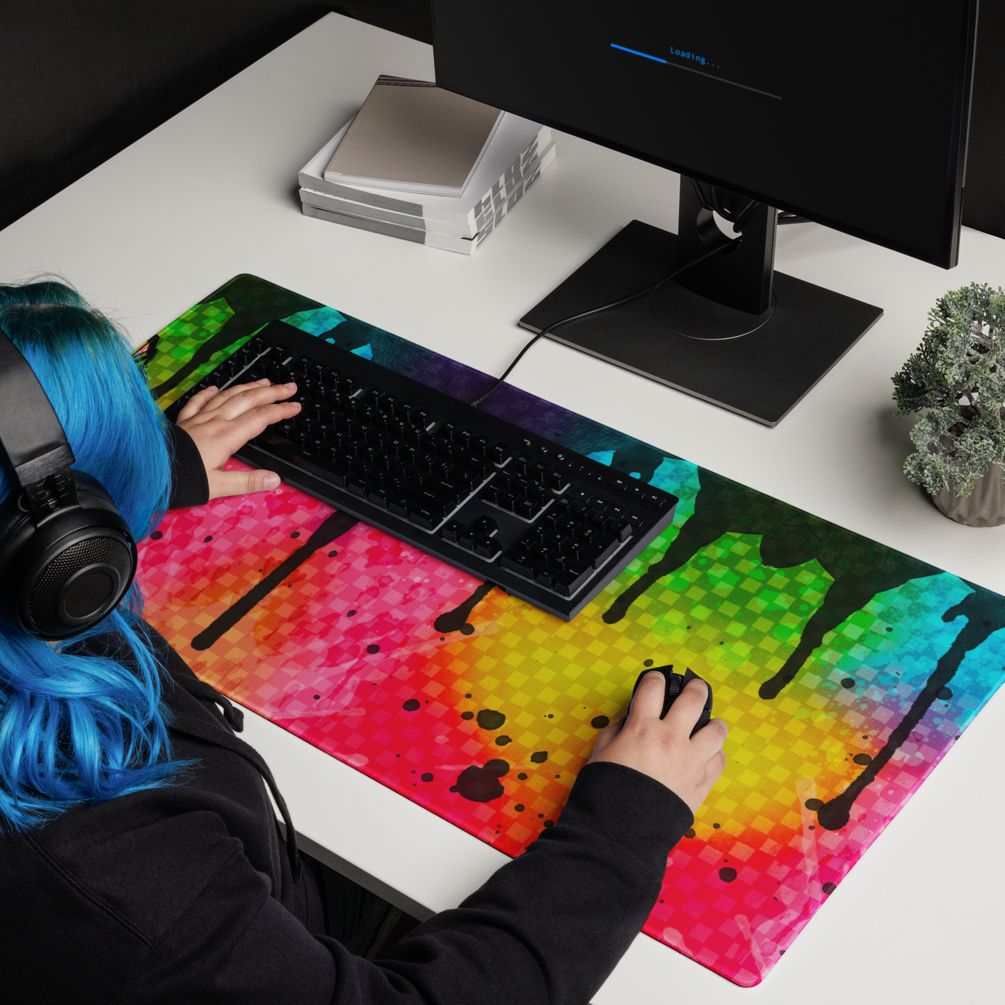 Splatter Rip Desk Mat