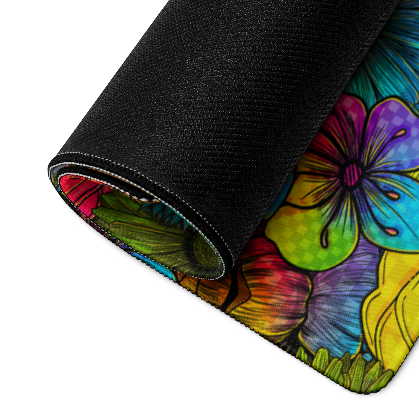 Rainbow Florals Desk Mat