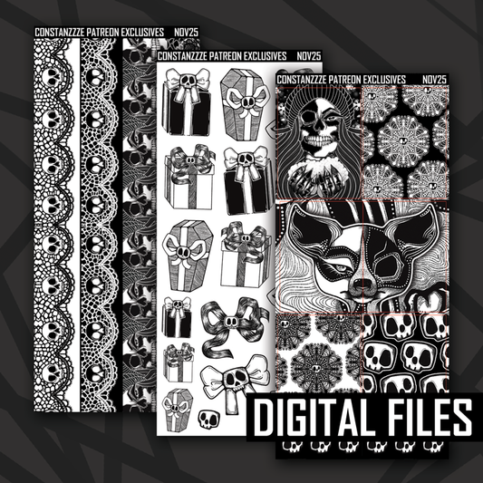 Digital Skull Witch Winter Higher Sheet Bundle