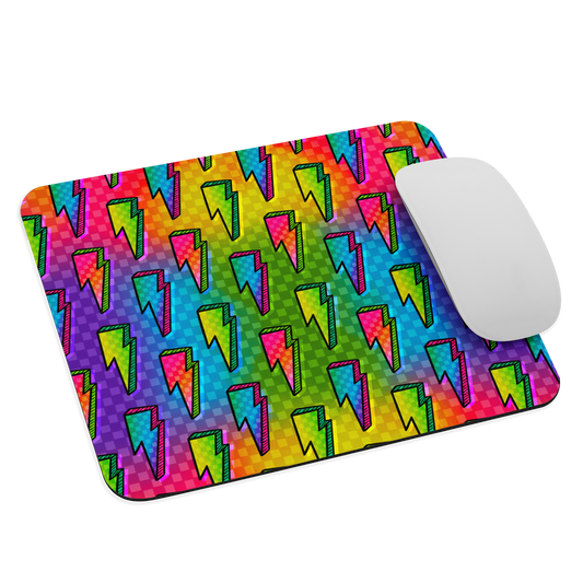 Rainbow Bolts Mouse Pad