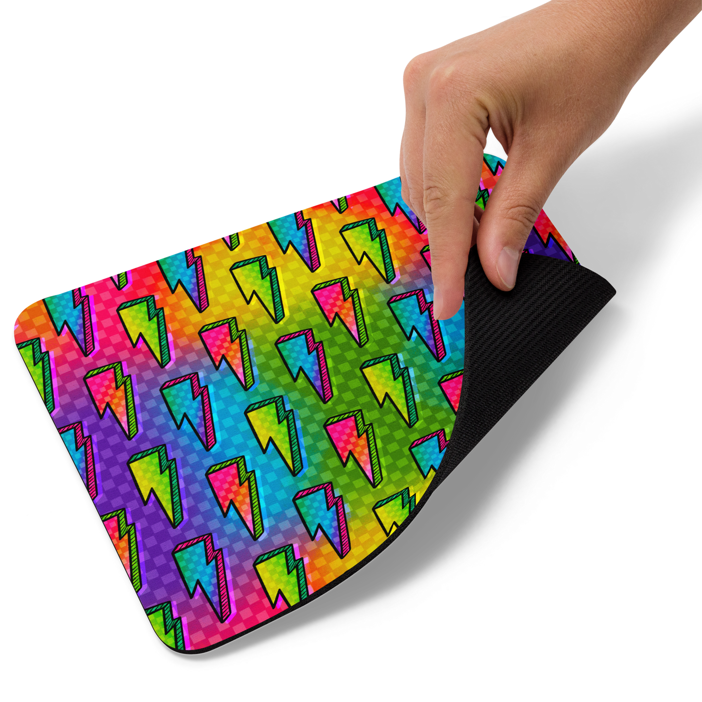 Rainbow Bolts Mouse Pad